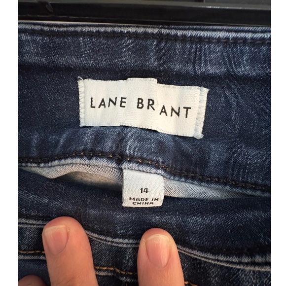 Lane Bryant Pull-On• Dark Blue Skinny Leg Stretch Jeans - Picture 3 of 5